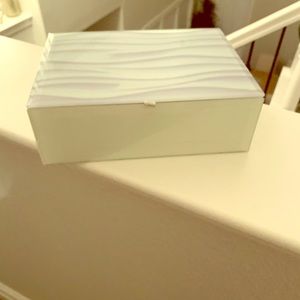 Nicole Miller colored glass jewelry box